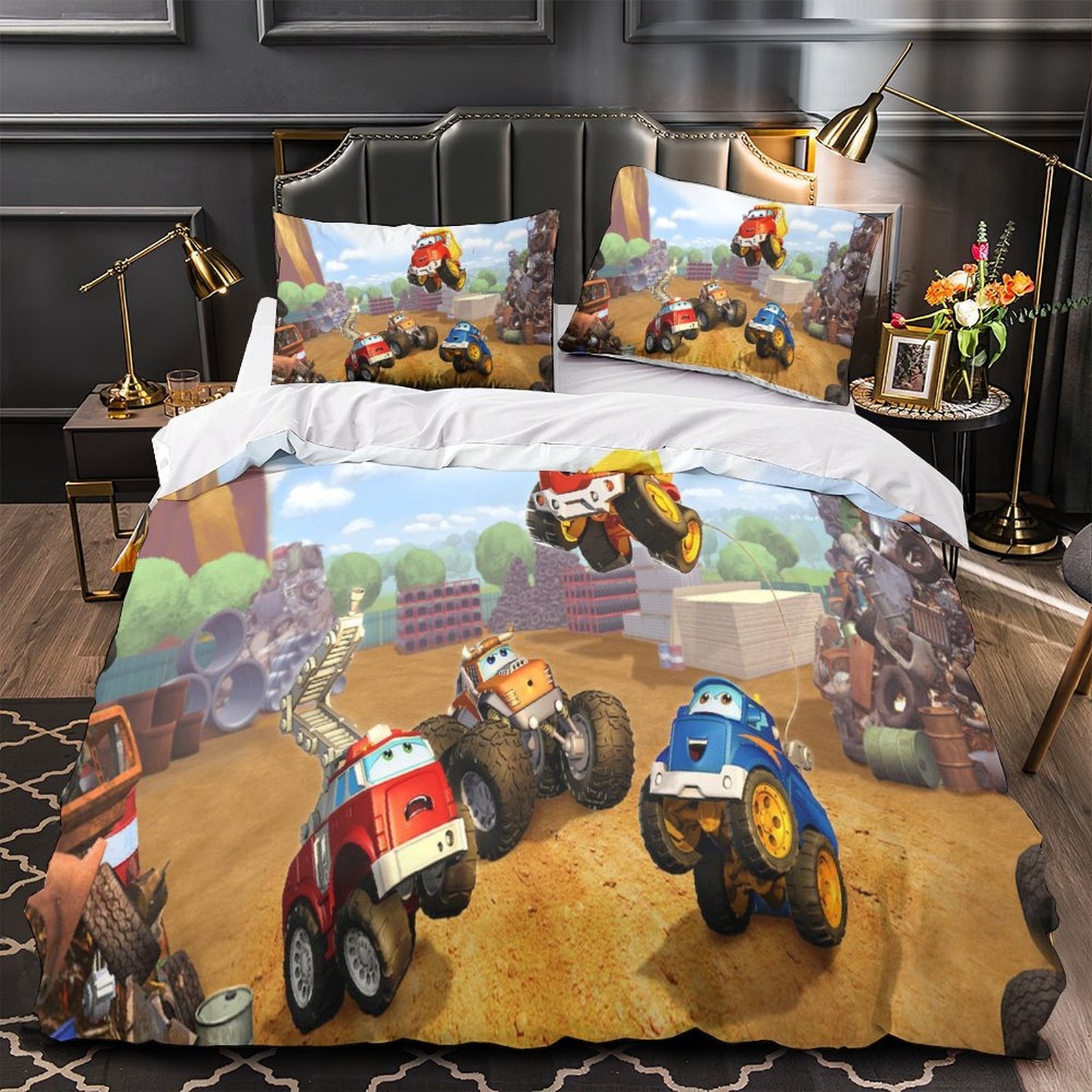 Juego de cama Las aventuras de Chuck y sus amigos, funda nórdica sin relleno