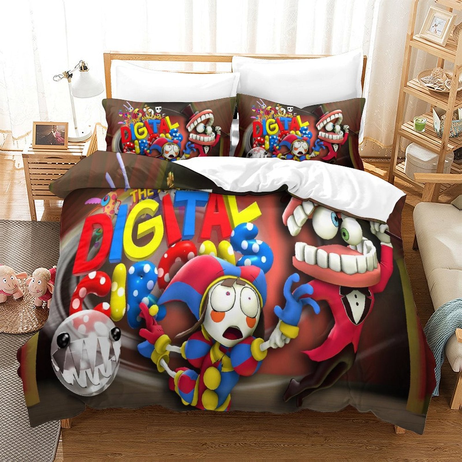 Juego de cama con funda nórdica y sin relleno The Amazing Digital Circus