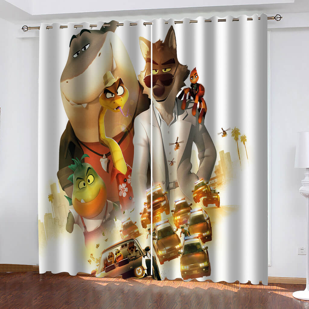 The Bad Guys Curtains Cosplay Blackout Window Drapes