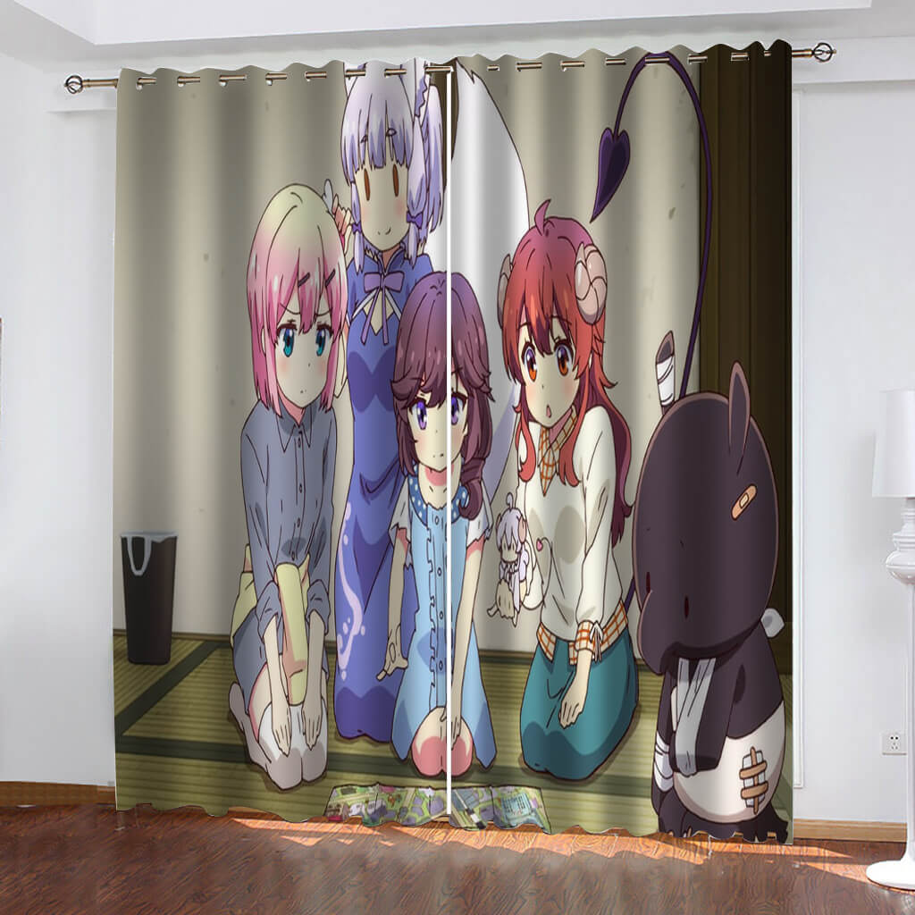 The Demon Girl Next Door 2nd Season Curtains Blackout Window Drapes