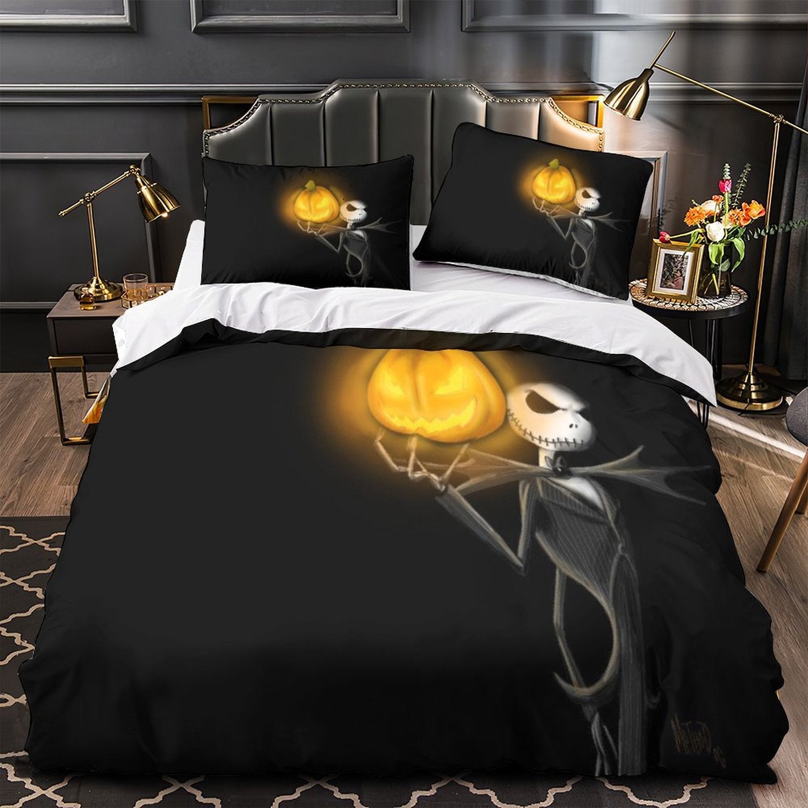 Juego de cama Pesadilla antes de Navidad, funda de edredón sin relleno