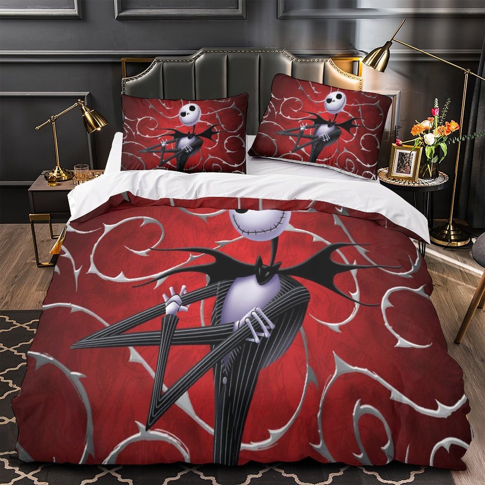 Juego de cama Pesadilla antes de Navidad, funda de edredón sin relleno
