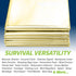 Thermal Foil Weatherproof Emergency Blanket - Pack of 5