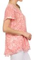 Sakkas Charolette Embroidery And Seqiun Accents Blouse