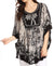 Sakkas Lynda - Poncho campesino con bordado batik de dos tonos y palmeras