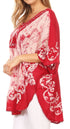 Sakkas Lynda - Poncho campesino con bordado batik de dos tonos y palmeras