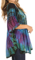 Sakkas Sunia Tie Dye Caftan Sleeve Blouse | Cover Up