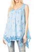 Sakkas Ligia Women's Sleeveless Tie Dye Tank Top: Classic Casual Loose Fit for Summer