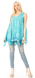 Sakkas Ligia Women's Sleeveless Tie Dye Tank Top: Classic Casual Loose Fit for Summer