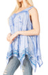 Sakkas Ligia Women's Sleeveless Tie Dye Tank Top: Classic Casual Loose Fit for Summer