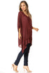 Sakkas Regina Women's Lightweight Stonewashed Poncho Top Blouse Caftan Cover up