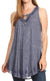 Sakkas Mai Women's Casual Swing Sleeveless Loose Tie Dye Tunic Tank Top