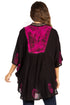 Sakkas  Amori V-Neck Embroidery Poncho Top / Cover Up