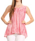 Sakkas Boho Love Sleeveless Blouse