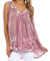 Sakkas Boho Love Sleeveless Blouse