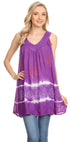 Sakkas Ruth Top batik sin mangas con cuello en V y corte relajado con lentejuelas bordadas