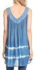 Sakkas Ruth Top batik sin mangas con cuello en V y corte relajado con lentejuelas bordadas