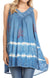 Sakkas Ruth Top batik sin mangas con cuello en V y corte relajado con lentejuelas bordadas