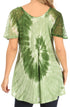 Sakkas Petra Women's Casual Loose Flared Corset Short Sleeve Lace Blouse Top Tunic