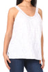 Sakkas Soffe Women's Casual Summer  Sleeveless Floral Cotton Tank Top Blouse Light