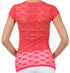 Sakkas Stretch Floral Lace Cap Sleeve Tunic Length Tee - Made in USA