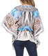 Blusa estilo bohemio de manga corta con cuello en V y estilo informal de gran tamaño para mujer de Sakkas Danis