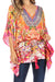 Blusa estilo bohemio de manga corta con cuello en V y estilo informal de gran tamaño para mujer de Sakkas Danis