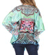 Blusa estilo bohemio de manga corta con cuello en V y estilo informal de gran tamaño para mujer de Sakkas Danis