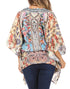Blusa estilo bohemio de manga corta con cuello en V y estilo informal de gran tamaño para mujer de Sakkas Danis