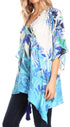 Blusa estilo bohemio de manga corta con cuello en V y estilo informal de gran tamaño para mujer de Sakkas Danis