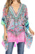 Blusa estilo bohemio de manga corta con cuello en V y estilo informal de gran tamaño para mujer de Sakkas Danis