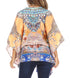 Blusa estilo bohemio de manga corta con cuello en V y estilo informal de gran tamaño para mujer de Sakkas Danis