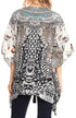 Blusa estilo bohemio de manga corta con cuello en V y estilo informal de gran tamaño para mujer de Sakkas Danis