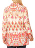 Sakkas Issa Women's Long Sleeve Floral Print Casual Button Down Shirt Blouse Top