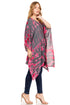 Sakkas Adalwin Desert Sun Lightweight Circle Ponch Tunic Top Blouse W / Embroidery