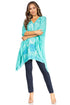 Blusa tipo túnica Sakkas Adalwin Third Tie Dye Desert Sun Circle Ponch con bordado