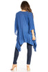Blusa tipo túnica Sakkas Adalwin Third Tie Dye Desert Sun Circle Ponch con bordado
