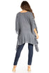 Blusa tipo túnica Sakkas Adalwin Third Tie Dye Desert Sun Circle Ponch con bordado