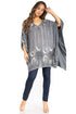 Blusa tipo túnica Sakkas Adalwin Third Tie Dye Desert Sun Circle Ponch con bordado