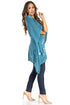 Blusa tipo túnica Sakkas Adalwin Third Tie Dye Desert Sun Circle Ponch con bordado