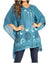 Blusa tipo túnica Sakkas Adalwin Third Tie Dye Desert Sun Circle Ponch con bordado