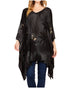 Blusa tipo túnica Sakkas Adalwin Third Tie Dye Desert Sun Circle Ponch con bordado