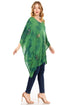 Blusa tipo túnica Sakkas Adalwin Third Tie Dye Desert Sun Circle Ponch con bordado
