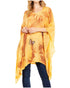 Blusa tipo túnica Sakkas Adalwin Third Tie Dye Desert Sun Circle Ponch con bordado