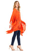 Blusa tipo túnica Sakkas Adalwin Third Tie Dye Desert Sun Circle Ponch con bordado