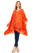 Blusa tipo túnica Sakkas Adalwin Third Tie Dye Desert Sun Circle Ponch con bordado