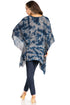 Blusa tipo túnica Sakkas Adalwin Third Tie Dye Desert Sun Circle Ponch con bordado
