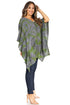 Blusa tipo túnica Sakkas Adalwin Third Tie Dye Desert Sun Circle Ponch con bordado