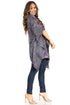 Blusa tipo túnica Sakkas Adalwin Third Tie Dye Desert Sun Circle Ponch con bordado