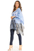 Blusa tipo túnica Sakkas Adalwin Third Tie Dye Desert Sun Circle Ponch con bordado